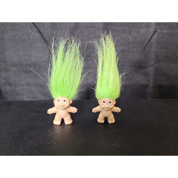 TROLL KEY CHAIN Pendant - 2" DAM Norfin Troll Doll - Green - Key-Per Mini Tiny - Picture 1 of 6